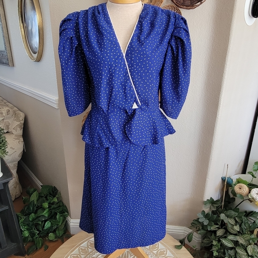 Vintage 80s Skirt Set Sz 11